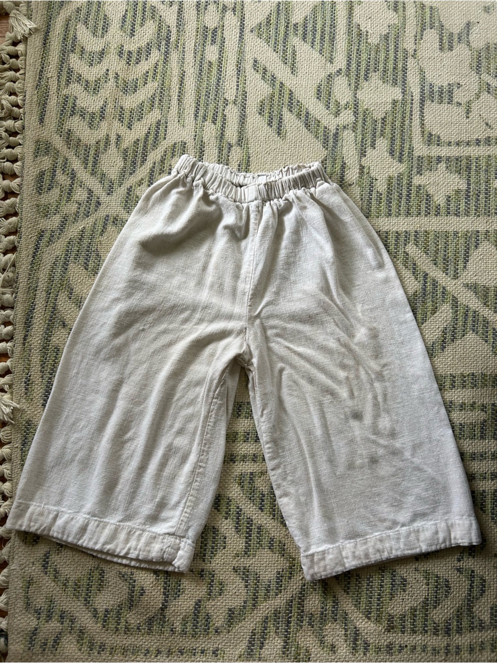 Homemade Linen Straight Leg Girl Pants